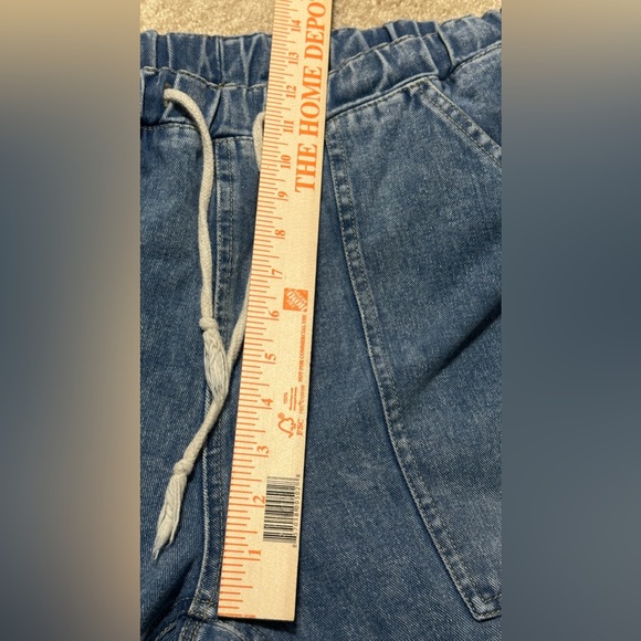 Wide Leg Jeans sz 2XL elastic waist pull on plus size - Picture 5 of 11